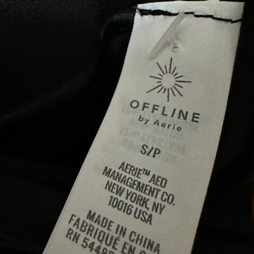 313 OFFLINE by Aerie | NWT $50 Black Real Me Flare Hi-Rise Leggings (Size S) - Picture 8 of 14